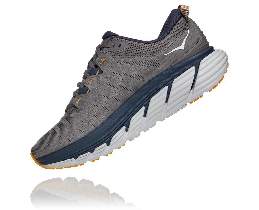 Hoka One One Gaviota 3 Löparskor Herr - Grå - UFLWR-0726